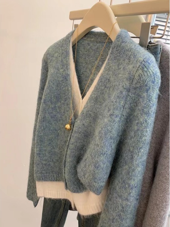 Resin Vat - Maglione in maglia larga stile coreano,