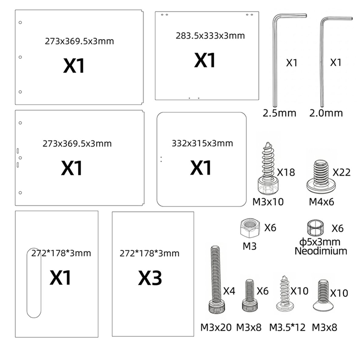 Enclosure 3D Printer - [VALUE PACK] Kit di Protezione per