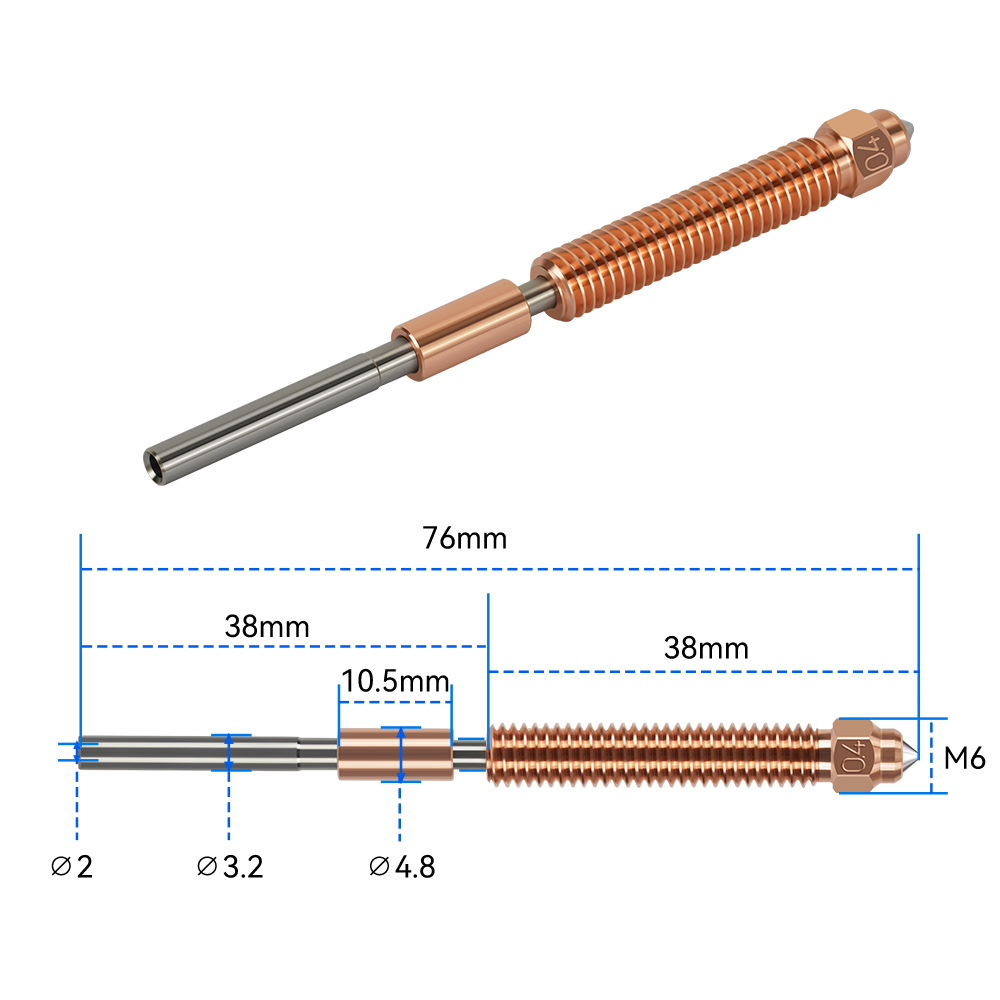 Ugello in acciaio temprato Uni - Hotend 0.4Mm recensione e prezzo