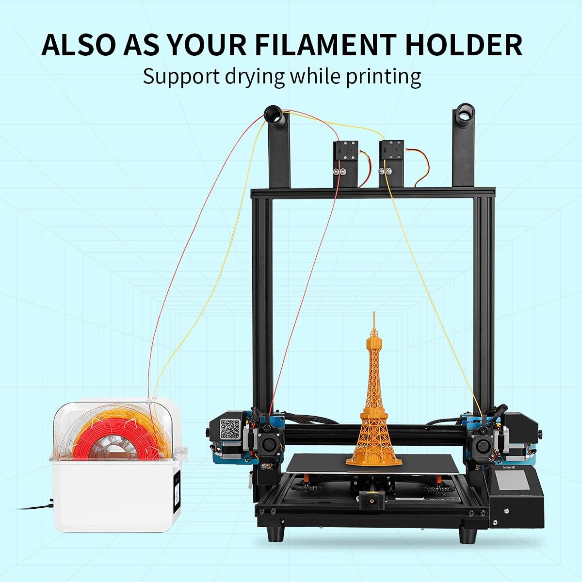 Essiccatore per filamenti Sovo - Enclosure 3D Printer recensione e prezzo