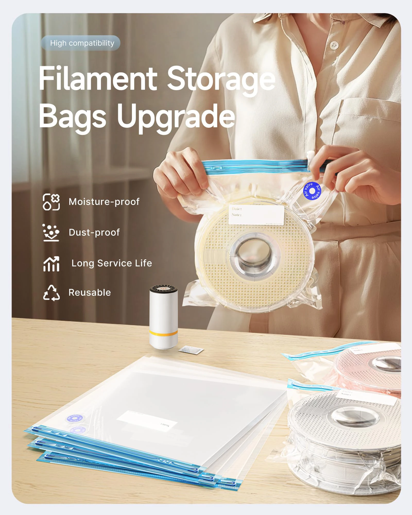 Sacchetto sottovuoto per filam - Abs Filament recensione e prezzo